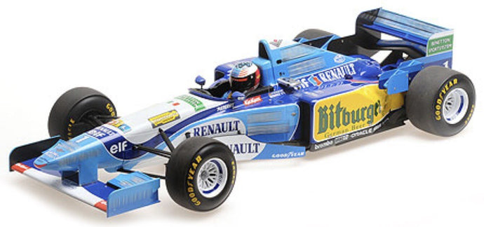 BENETTON F1 B195 TEAM MILD SEVEN RENAULT N 1 WORLD CHAMPION SEASON 1995 MICHAEL SCHUMACHER BLUE YELLOW 1:12