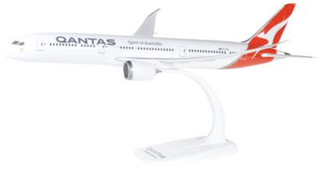Boeing 787-9 D. Qantas hvid/rød/grå 1:200