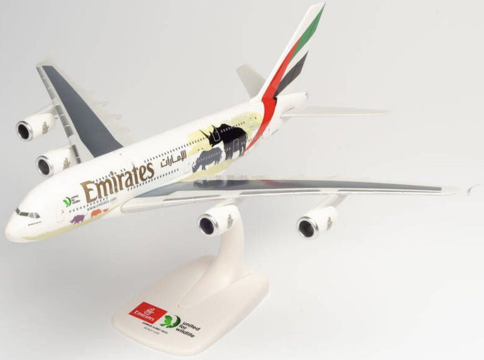 Airbus A380-800 Emirates United for Wildlife (#2) hvid/guld/rød 1:250