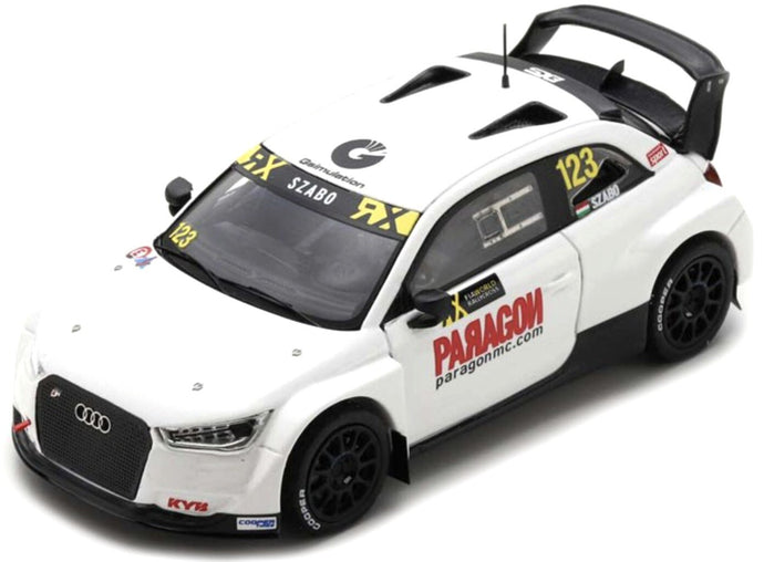 Audi SPORT S1 WRX QUATTRO #123 KRISZTIAN SZABO WINNER RACE 1 WORLD RX UNITED ARAD EMIRATES 2019 hvid/sort/rød 1:43