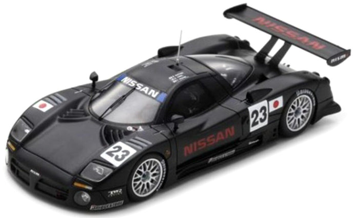 Nissan R390 GT1 #23 HOSHINO/COMAS/KAGEYAMA PRE-QUALI 24H LE MANS 1997 sort/rød 1:43