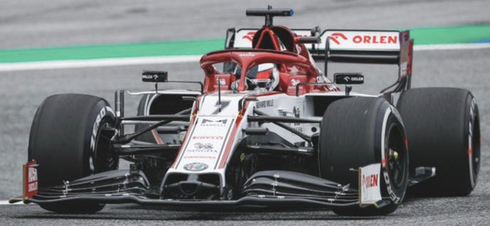 ALFA ROMEO F1 C39 TEAM RACING ORLEN N 7 AUSTRIAN GP 2020 KIMI RAIKKONEN WHITE RED MET 1:18
