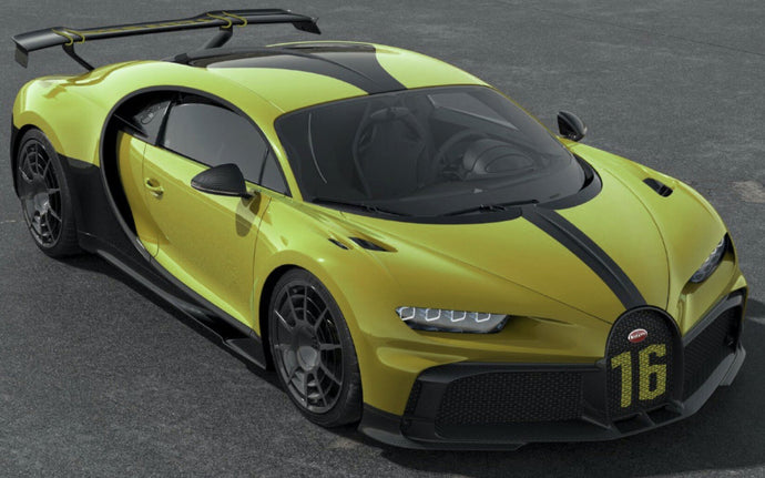 BUGATTI CHIRON PUR SPORT N 16 2020 YELLOW BLACK 1:43