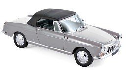 PEUGEOT 404 CABRIOLET 1967 SILVER 1:18