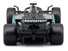 Indlæs billede til gallerivisning Mercedes Benz AMG W16 #63 GEORGE RUSSELL 2025 sølv/sort/turkis 1:43