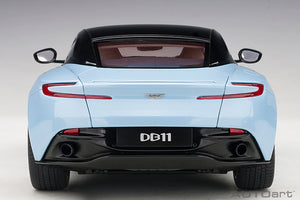 Aston Martin DB11, frosted glass blue 1:18