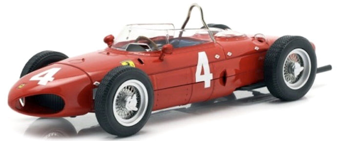 Ferrari 156 SHARKNOSE #4 GRAF BERGHE VON TRIPS WINNER GP ENGLAND 1961 rød 1:18