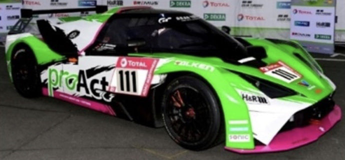 Ktm X-BOW GT4 #111 GRIESEMANN/KOFLER/RONNEFARTH/VOLTE WINNER CUP-X CLASS 24H NURBURGRING 2020 grøn/hvid/lyserød 1:43