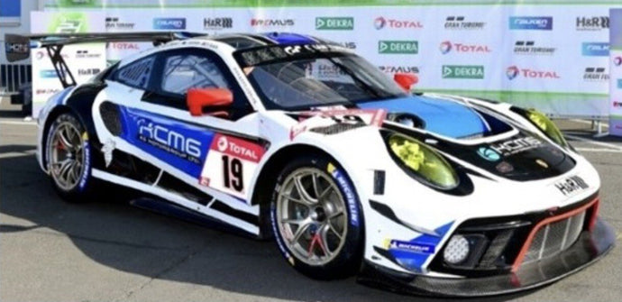 Porsche 911 GT3 R #19 IMPERATORI/LIBERATI/BURDON/OLSEN 24H NURBURGRING 2020 hvid/blå/sort 1:43