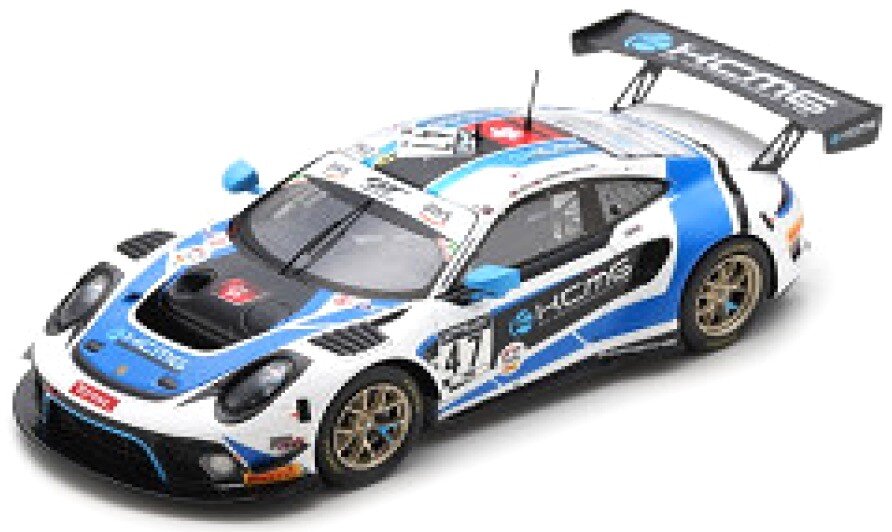 Porsche 911 GT3 R #47 LIETZ/CHRISTENSEN/ESTRE 24H SPA 2020 hvid/blå/sort 1:43
