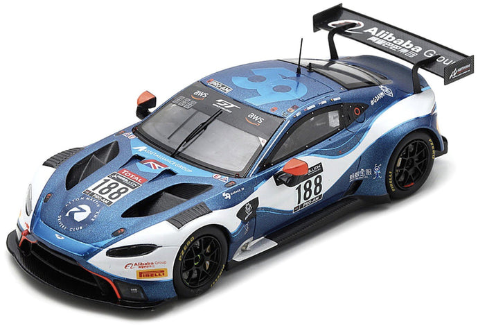 Aston Martin VANTAGE AMR GT3 #188 WEST/GOODWIN/ADAM/MARTIN 24H SPA 2020 blå/hvid 1:43