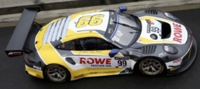 Porsche 911 GT3 R #99 BACHLER/WERNER/ANDLAUER 24H SPA 2020 gul/grå/hvid 1:43