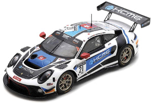 Porsche 911 GT3 R #21 BURDON/IMPERATORI/LIBERATI 24H SPA 2020 hvid/blå/sort 1:43