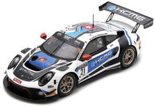 Indlæs billede til gallerivisning Porsche 911 GT3 R #21 BURDON/IMPERATORI/LIBERATI 24H SPA 2020 hvid/blå/sort 1:43