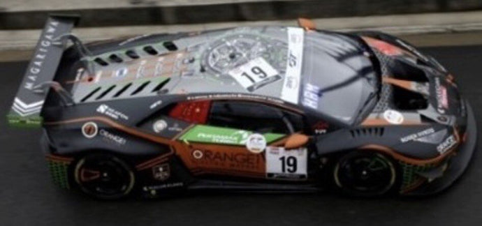 Lamborghini HURACAN GT3 EVO #19 MOCCIA/GIAMMARIA/KEEN/HAMAGUCHI 24H SPA 2020 sort/grøn/orange 1:43