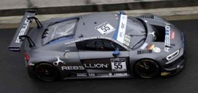 Audi R8 LMS GT3 #55 SCHOLL/GACHET/AKA/HUTCHISON 24H SPA 2020 mat grå 1:43