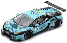 Indlæs billede til gallerivisning Lamborghini HURACAN GT3 #10 MARTINO/BRUCK/HENKOLA/KONRAD 24H NURBURGRING 2018 turkis/sort 1:43