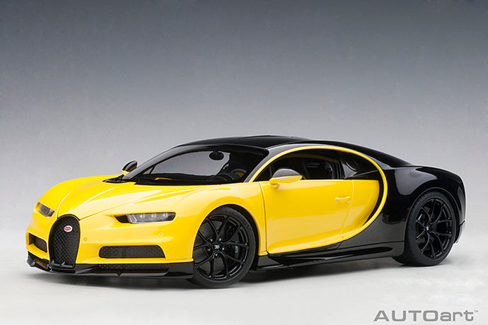BUGATTI CHIRON 2017 YELLOW BLACK
