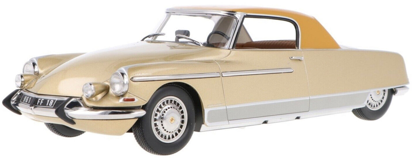 CITROEN DS 19 LE DANDY 1964 BEIGE METALLIC & BROWN ROOF 1:18