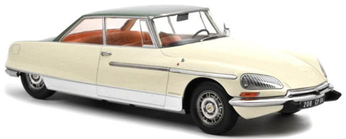 CITROEN DS 21 LE LEMAN 1968 IVORY & GREEN METALLIC ROOF 1:18