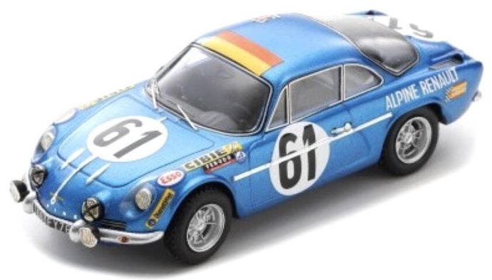 Alpine A110 #61 NUSBAUMER/BOURDON 24H LE MANS 1968 blå metallic 1:43