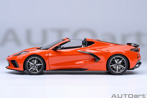CHEVROLET CORVETTE C8 Z51 STINGRAY SPIDER 2020 SEBRING ORANGE 1:18