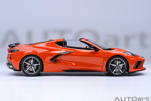 Indlæs billede til gallerivisning CHEVROLET CORVETTE C8 Z51 STINGRAY SPIDER 2020 SEBRING ORANGE 1:18