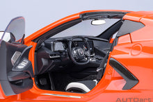 Indlæs billede til gallerivisning CHEVROLET CORVETTE C8 Z51 STINGRAY SPIDER 2020 SEBRING ORANGE 1:18