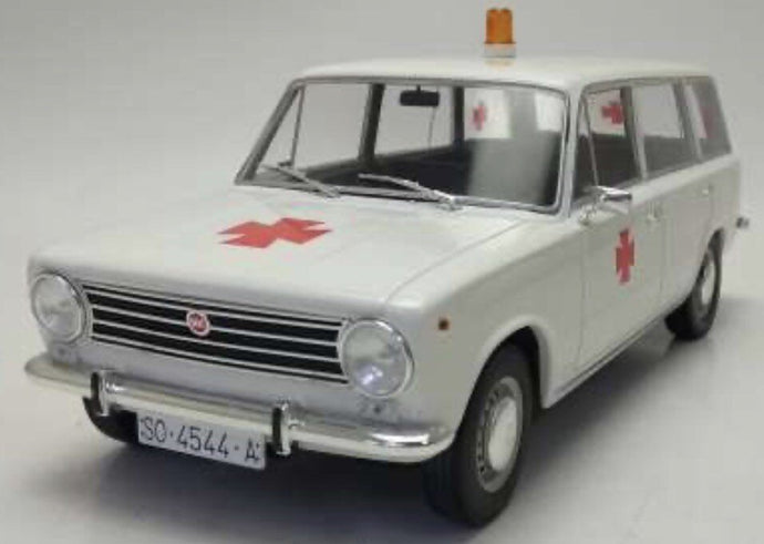 SEAT FIAT 124 FAMILIARE AMBULANCIA 1968 WHITE 1:18