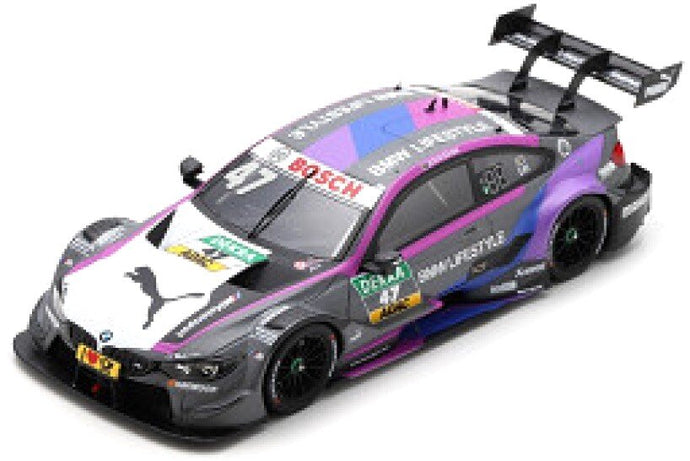 BMW M4 DTM #47 JOEL ERIKSSON HOCKENHEIM 2018 sort/lilla 1:43
