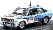 Indlæs billede til gallerivisning FIAT 131 ABARTH TEAM FIAT ITALIA N 10 WINNER RALLY MONTECARLO 1980 W.ROHRL - C.GEISTDORFER WHITE 2 TONE BLUE 1:43
