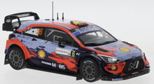 Indlæs billede til gallerivisning Hyundai i2 COUPE #6 SORDO/DEL BARRIO WRC RALLY SARDINIEN 2020 blå/rød 1:43