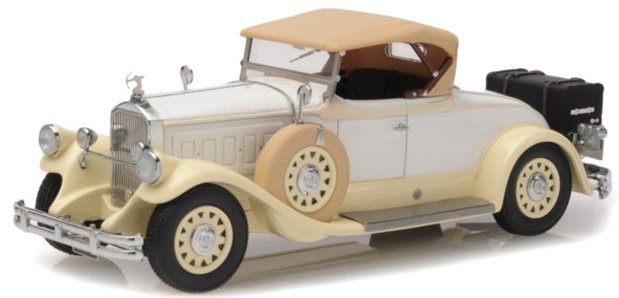 Pierce Arrow MODEL B ROADSTER 1930 - CLOSED TOP hvid/creme 1:43