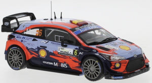 Hyundai i20 COUPE WRC #6 SORDO/DEL BARRIO RALLY MONZA 2020 blå/rød 1:43