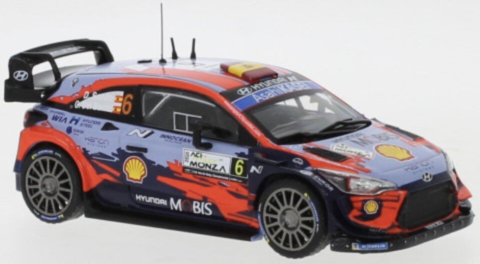 Hyundai i20 COUPE WRC #6 SORDO/DEL BARRIO RALLY MONZA 2020 blå/rød 1:43