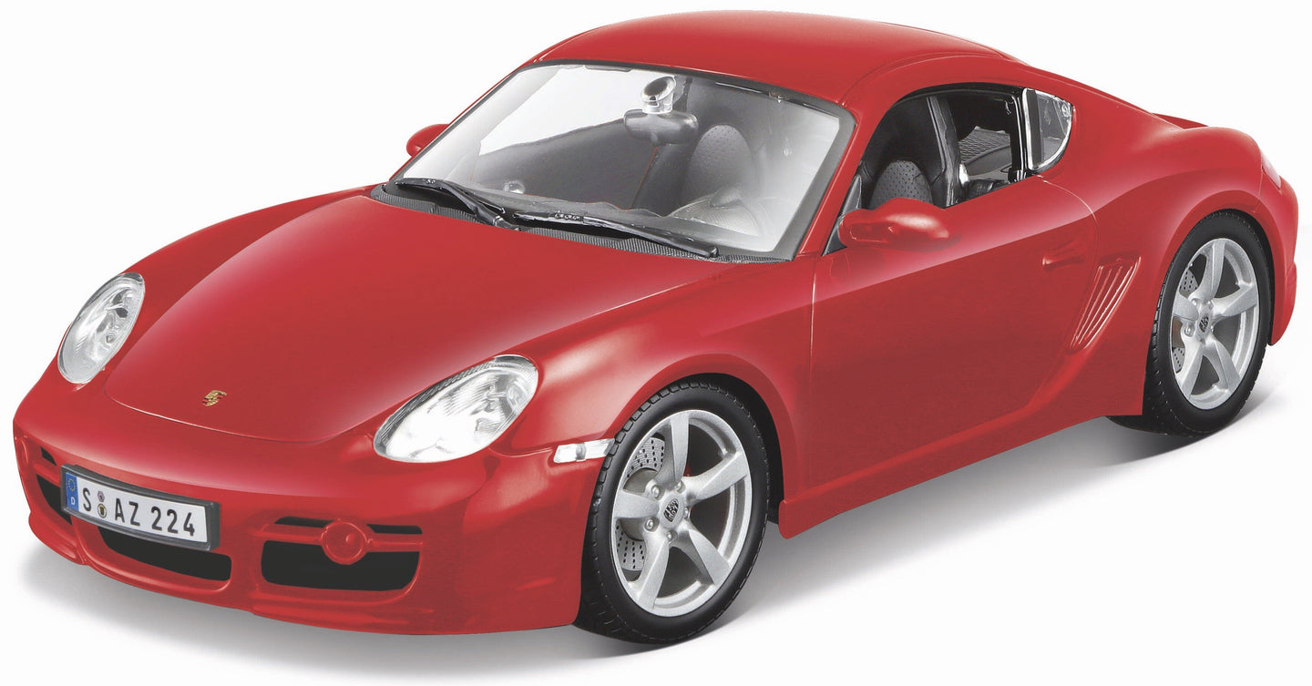 PORSCHE CAYMAN S rød 1:18