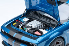 Indlæs billede til gallerivisning DODGE CHALLENGER SRT SUPER STOCK COUPE 2023 BLUE 1:18