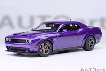 Indlæs billede til gallerivisning DODGE CHALLENGER SRT SUPER STOCK COUPE 2023 PURPLE 1:18