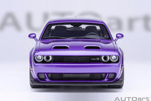 Indlæs billede til gallerivisning DODGE CHALLENGER SRT SUPER STOCK COUPE 2023 PURPLE 1:18