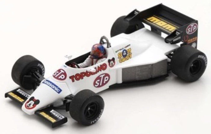 SPIRIT 101 EMERSON FITTIPALDI TEST BRAZIL 1984 hvid/sort/rød 1:43