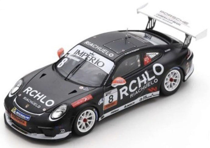 Porsche 911 GT3 CUP #8 WERNER NEUGEBAUER CHAMPION PORSCHE CARRERA CUP BRAZIL 2018 sort/hvid 1:43