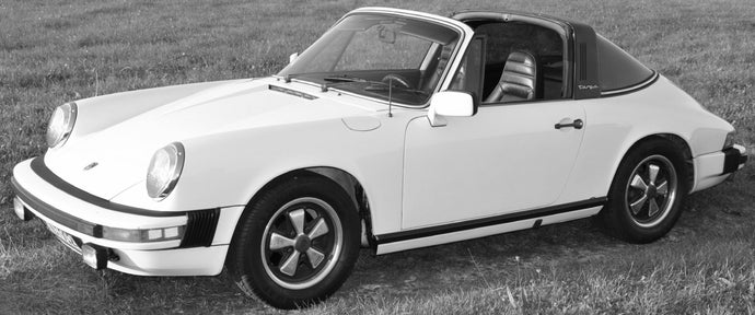 Porsche 911 TARGA CABRIOLET 1977 sølv 1:18