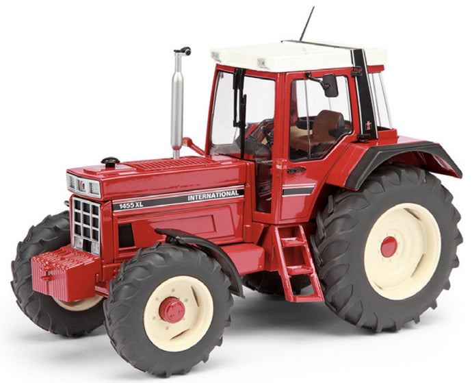 INTERNATIONAL 1455 XL TRACTOR 1989 RED WHITE 1:18