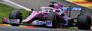 BWT Racing POINT RP20 #11 SERGIO PEREZ BELGIAN GP 2020 lyserød/hvid/blå 1:43