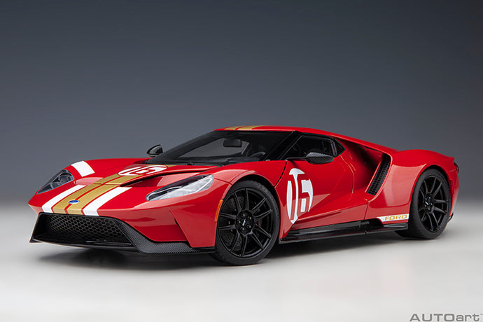 1/18 2022 Ford GT Alan Mann Heritage Edition, red/gold 1:18