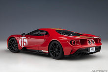 Indlæs billede til gallerivisning FORD USA GT HERITAGE EDITION N 16 ALAN MANN 2022 RED GOLD 1:18