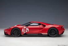 Indlæs billede til gallerivisning FORD USA GT HERITAGE EDITION N 16 ALAN MANN 2022 RED GOLD 1:18