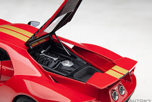 Indlæs billede til gallerivisning 1/18 2022 Ford GT Alan Mann Heritage Edition, red/gold 1:18