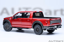 Indlæs billede til gallerivisning FORD USA F-150 RAPTOR PICK-UP DOUBLE CABINE 2019 RUBY RED 1:18