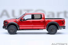 Indlæs billede til gallerivisning FORD USA F-150 RAPTOR PICK-UP DOUBLE CABINE 2019 RUBY RED 1:18